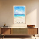 Lily Beach, Maldives Watercolor Beach Print, Vacation Gift, Maldives Wall Art, Beach Painting, Beach Decor, Beach Painting