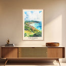 Okinawa, Japan Watercolor Beach Print, Vacation Gift, Japan Wall Art, Beach Painting, Beach Decor, Beach Painting