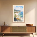 Playa de Ondarreta, Spain Watercolor Beach Print, Vacation Gift, Spain Wall Art, Beach Painting, Beach Decor, Beach Painting