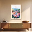 Santa Fe, Philippines Watercolor Beach Print, Vacation Gift, Philippines Wall Art, Beach Painting, Beach Decor, Beach Painting