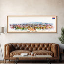 Gyumri Armenia Travel Print Wall Art, Panoramic City Art, Travel Art, Wall Decor, Vacation Gift, Framed Canvas Print Or Metal Art