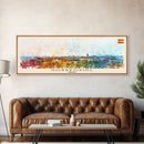 Norrkoping Sweden Travel Print Wall Art, Panoramic City Art, Travel Art, Wall Decor, Vacation Gift, Framed Canvas Print Or Metal Art