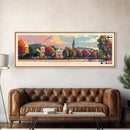 Kostroma Russia Panoramic Travel Poster, Framed Canvas Print or Metal Wall Art, Travel Art, Home Decor, Panoramic Painting, Midcentury Art