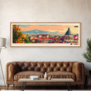 Sofia Bulgaria  Wall Art, Panoramic Travel Poster, Panoramic Framed Canvas Print, City Wall Art, Wall Hanging Home Decor, Travel Art
