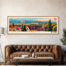 Tatabanya Hungary Travel Print Wall Art, Panoramic City Art, Travel Art, Wall Decor, Vacation Gift, Framed Canvas Print Or Metal Art