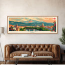 Tbilisi Georgia Travel Art, City Art, Framed Canvas Print or Metal Wall Art, Europe Travel Poster, Panoramic Wall Art, Extra Wide Wall Art