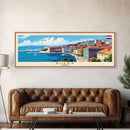 Rijeka Croatia Travel Print Wall Art, Panoramic City Art, Travel Art, Wall Decor, Vacation Gift, Framed Canvas Print Or Metal Art