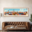 Tartu Estonia Wall Art, Panoramic Travel Poster, Panoramic Framed Canvas Print, City Wall Art, Wall Hanging Home Decor, Travel Art