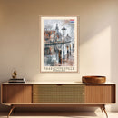 Haarlem Netherlands Historic City Art, Framed Canvas Print, Living Room Wall Art, Travel Poster, Home Decor, Dutch Wall Art
