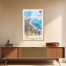 Komsomolsk-on-Amur Russia Industrial Cityscape, Framed Canvas Print, Travel Poster, Wall Art, Study Room Decor, Russian Urban Artwork, Industrial Scene