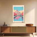 Odesa Ukraine Travel Poster Framed Canvas Print, Midcentury Modern Art, Pop Art Wall Decor, Home Decor, Vacation Gift, Bedroom Art
