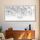 Garland City Map, Texas Map, Map Art, Minimalist Art, Wall Art, Canvas Art, Western Décor, Rustic Farmhouse Décor, Best Friend Gift, Office