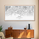 Oslo City Map, Norway Art, Map Print, Minimalist Wall Art, Wall Art, Canvas Art, Travel Wall Art, Hiking Gift, European Wall Art, Office Art