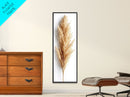 Pampas Grass Botanical Art - Framed Canvas Print, Skinny Tall Art, Minimalist Wall Art for Living Room, Bedroom Decor, Botanical Print