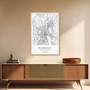 Providence Street Map, Rhode Island Map, City Map Art, Minimalist Art, Wall Art, Canvas Print, Bedroom Wall Décor, Gift For Couples, by NuevArt
