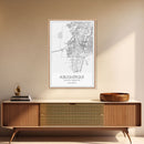 Albuquerque Street Map, New Mexico Map,Man Cave Wall Art, City Map Print, Minimalist, Modern Art, Wall Art, Canvas Print, Canvas Wall Art