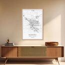 Modesto Street Map, California Map, City Map Art, Modern Art, Wall Art, Canvas Print, Home Décor Wall Art, Friendship Gift, Travel Wall Art