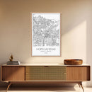 North Las Vegas Street Map, Nevada Map, City Map Art, Modern Art, Wall Art, Canvas Print, Wall Décor Bedroom, Honeymoon Gift,  Travel Art