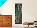 Tribal Arrow Art Canvas Print Southwest Wall Art Boho Decor Tall Narrow Art Rustic Wall Art Above Bed Wall Art