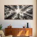Redwood Trees, Pine Tree Art, Nature Photography, Joshua Tree Art, Extra Wide Art, Forest at Dusk Painting, Canvas Print
