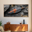 Handmade Arrowhead Framed Canvas Print | Rustic Wall Art | Southwest Decor | Tribal Arrowhead Art | Wabi Sabi Art | Extra Wide Art