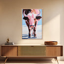 Bison Painting, Western Art, Framed Canvas Print, rustic wall art, vintage horse art, southwest wall art, farmhouse art, gift idea for him