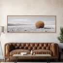 Tumbleweed, Desert Landscape, Southwest Wall Art, Minimalist Art, Extra Wide Art, Panoramic Art, Framed Canvas Print, Wabi Sabi Art