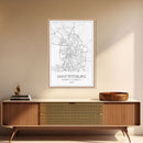 Saint Petersburg Street Map, Russia Map, City Map Art, Minimalist Art, Wall Art, Canvas Print, Room Décor, Gift For Mom, Travel Wall Art