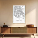 Santa Ana Street Map, California Map, City Map Print, Minimalist Art, Wall Art, Canvas Print, Living Room Décor, Adventure Gifts, Travel Art