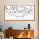 Santa Clarita City Map, California Art, Map Print, Modern Wall Art, Wall Art, Canvas Art, Best Friend Gifts, Family Room Art, Home Décor