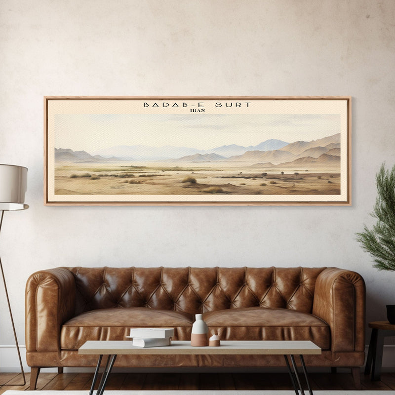 Badab e Surt Iran Travel Poster Print, Framed Canvas Print, Iran Travel Art, Wood Framed Art, Wall Hanging, Home Decor