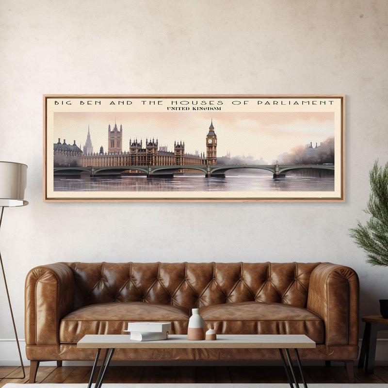 Big Ben and the Houses of Parliament Wall Art Travel Poster Print, Gift For Travel Lover, Vacation Gift, COUNTRY Wall Art, Home Decor, Original Art