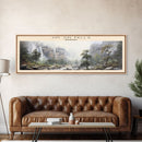 Jim Jim Falls COUNTRY Travel Poster Print, Framed Canvas Print, COUNTRY Travel Art, Wood Framed Art, Wall Hanging, Home Decor