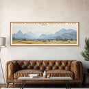 Simien Mountains National Park Travel Print Wall Art, Travel Poster Print, Retro Style COUNTRY Home Decor, Wall Hanging, Travel Gift Idea, Unique Metal Art