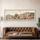 The Historic Town of Guanajuato COUNTRY Travel Poster Print, Framed Canvas Print, COUNTRY Travel Art, Wood Framed Art, Wall Hanging, Home Decor