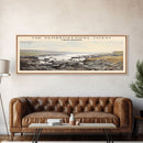 The Pembrokeshire Coast Travel Poster Print, Framed Canvas Print, COUNTRY Travel Art, Wood Framed Art, Wall Hanging, Home Decor