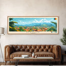 Bertoua, Cameroon Travel Poster Panoramic Canvas Print, Bertoua, Cameroon Painting, Cameroon Art, Bertoua Travel Art, Guest Room Painting