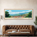 Bukavu, Congo Panoramic Travel Poster Canvas Print, Bukavu, Congo Painting, Congo Art, Bukavu Travel Art, Living Room Painting