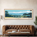 Ngong, Kenya Panoramic Travel Poster Canvas Print, Ngong, Kenya Painting, Kenya Art, Ngong Panoramic Travel Art, Travel Painting