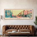 Brighton and Hove, England Panoramic Canvas Print, Brighton and Hove, England Painting, England Art, Brighton and Hove Travel Poster, Travel Art, Vacation Gift