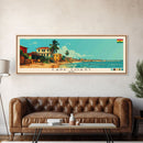 Cape Coast, Ghana Panoramic Canvas Print, Cape Coast, Ghana Painting, Ghana Art, Cape Coast Travel Poster, Travel Art, Living Room Painting