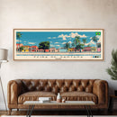 Feira de Santana, Brazil Panoramic Canvas Print, Feira de Santana, Brazil Painting, Brazil Art, Feira de Santana Travel Poster, Travel Art, Guest Room Painting
