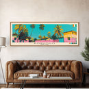 Korhogo, Ivory Coast Panoramic Canvas Print, Korhogo, Ivory Coast Painting, Ivory Coast Art, Korhogo Travel Poster, Travel Art, Vacation Gift