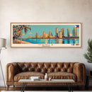 Manila, Philippines Panoramic Canvas Print, Manila, Philippines Painting, Philippines Art, Manila Travel Poster, Travel Art, Living Room Painting
