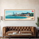Qingdao, China Panoramic Canvas Print, Qingdao, China Painting, China Art, Qingdao Travel Poster, Travel Art, Guest Room Painting