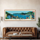 St. John's, Canada Panoramic Canvas Print, St. John's, Canada Painting, Canada Art, St. John's Travel Poster, Travel Art, Guest Room Painting