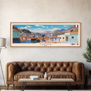 Tacna, Peru Panoramic Canvas Print, Tacna, Peru Painting, Peru Art, Tacna Travel Poster, Travel Art, Guest Room Painting