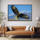 Eagle in a Mountain Clouds Canvas Wall Art Design, Framed Canvas Print Decor for Home & Office Decoration, CANVAS READY to Hang