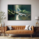 Colorful Watercolor Art, Framed Canvas Print, unique wall art, framed wall art, Landscape watercolor