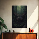 Butterfly Wall Decor, Butterfly In Woods, Green Wall Art, Insect Wall Decor, Wall Decor, Canvas Print, Wall Art, Framed Canvas